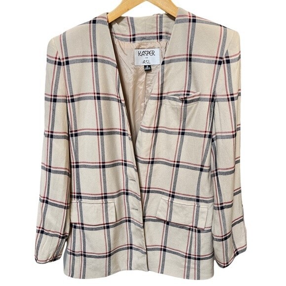 Kasper for A.S.L Vintage Two Button Blazer 6 - Picture 1 of 14
